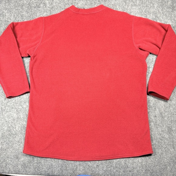 Patagonia XL Capilene Fleece Henley Mens Red Long Sleeve Pullover Made in USA - Picture 8 of 9